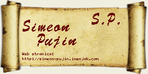 Simeon Pujin vizit kartica